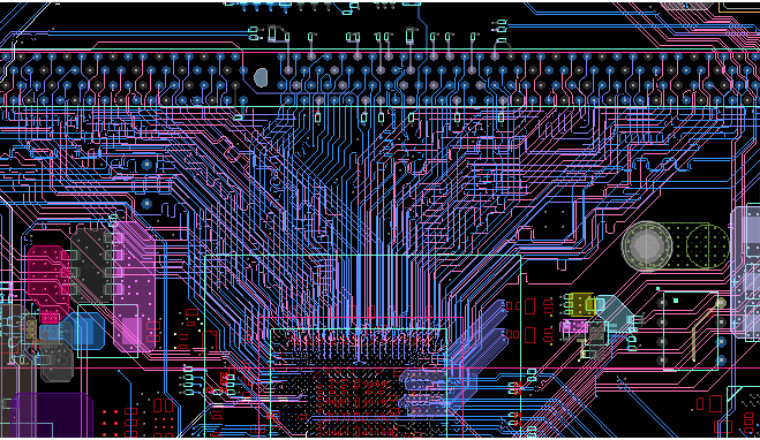 Пример разводки модуля DDR3
